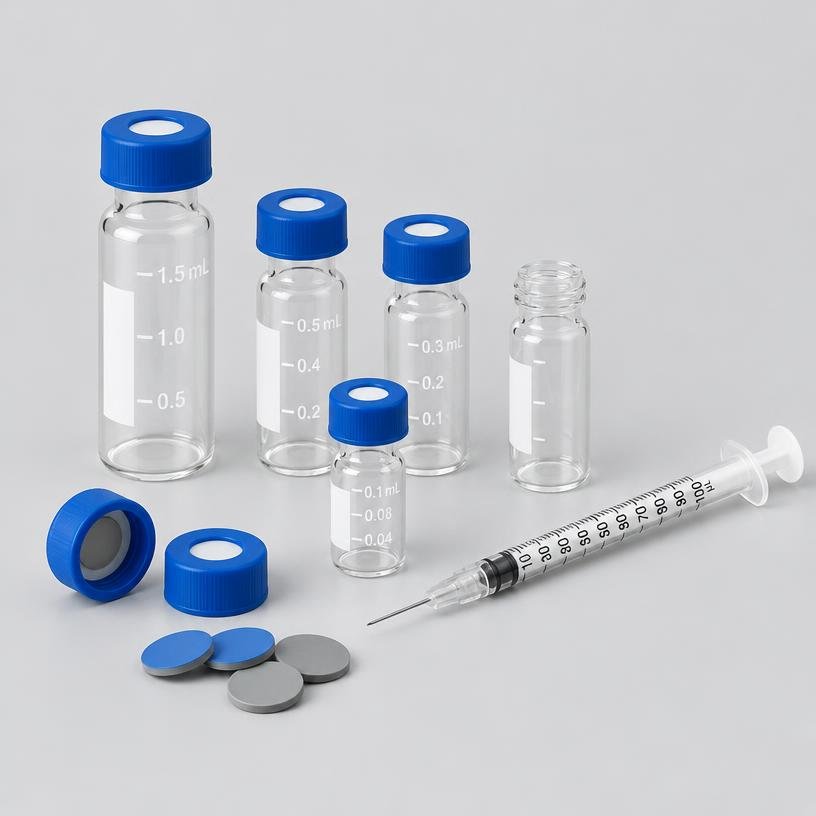 9 mm Screw Caps with Easy Pierce™ Septa, 100/pk